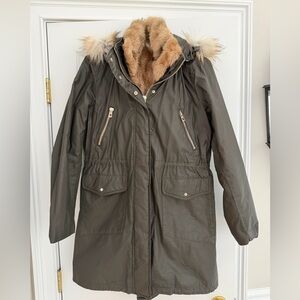Women's Utility Jacket with Removable Fur